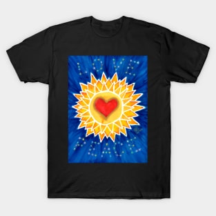 Heart in sun mandala T-Shirt